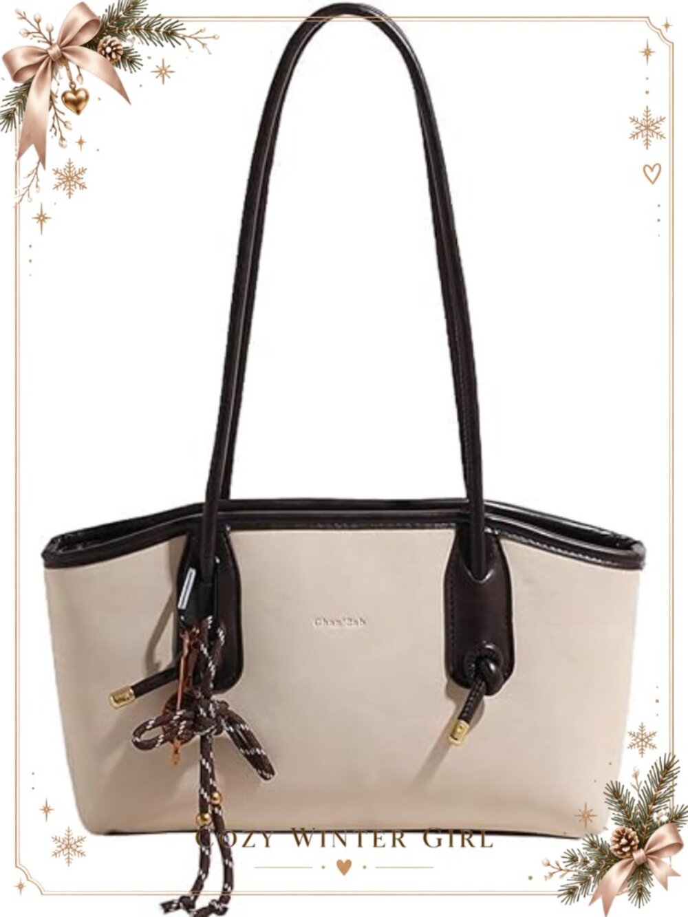 Faux Leather Hobo Shoulder Bag Small Zipper Purse for Women